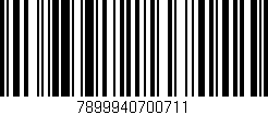 Código de barras (EAN, GTIN, SKU, ISBN): '7899940700711'