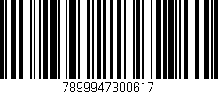 Código de barras (EAN, GTIN, SKU, ISBN): '7899947300617'