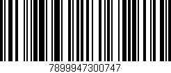 Código de barras (EAN, GTIN, SKU, ISBN): '7899947300747'