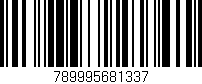 Código de barras (EAN, GTIN, SKU, ISBN): '789995681337'