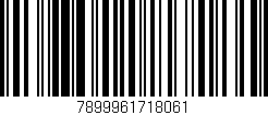 Código de barras (EAN, GTIN, SKU, ISBN): '7899961718061'