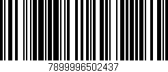 Código de barras (EAN, GTIN, SKU, ISBN): '7899996502437'