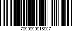 Código de barras (EAN, GTIN, SKU, ISBN): '7899998915907'