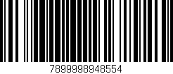 Código de barras (EAN, GTIN, SKU, ISBN): '7899998948554'