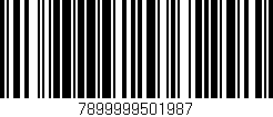 Código de barras (EAN, GTIN, SKU, ISBN): '7899999501987'