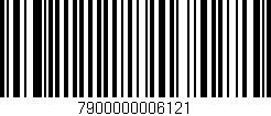Código de barras (EAN, GTIN, SKU, ISBN): '7900000006121'