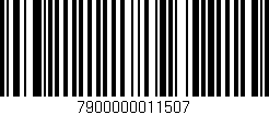 Código de barras (EAN, GTIN, SKU, ISBN): '7900000011507'