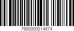 Código de barras (EAN, GTIN, SKU, ISBN): '7900000014874'