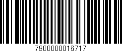 Código de barras (EAN, GTIN, SKU, ISBN): '7900000016717'