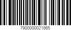 Código de barras (EAN, GTIN, SKU, ISBN): '7900000021865'