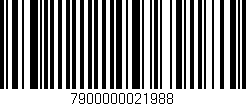 Código de barras (EAN, GTIN, SKU, ISBN): '7900000021988'