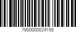 Código de barras (EAN, GTIN, SKU, ISBN): '7900000024156'