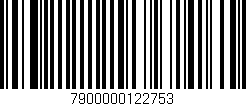 Código de barras (EAN, GTIN, SKU, ISBN): '7900000122753'