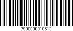 Código de barras (EAN, GTIN, SKU, ISBN): '7900000318613'