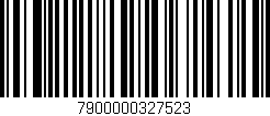 Código de barras (EAN, GTIN, SKU, ISBN): '7900000327523'