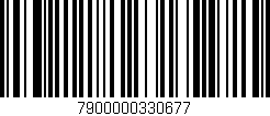Código de barras (EAN, GTIN, SKU, ISBN): '7900000330677'