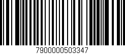 Código de barras (EAN, GTIN, SKU, ISBN): '7900000503347'