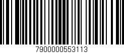 Código de barras (EAN, GTIN, SKU, ISBN): '7900000553113'