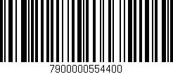 Código de barras (EAN, GTIN, SKU, ISBN): '7900000554400'