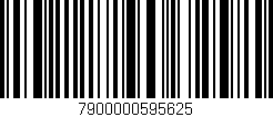Código de barras (EAN, GTIN, SKU, ISBN): '7900000595625'
