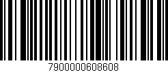 Código de barras (EAN, GTIN, SKU, ISBN): '7900000608608'