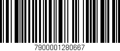 Código de barras (EAN, GTIN, SKU, ISBN): '7900001280667'