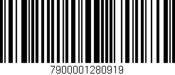 Código de barras (EAN, GTIN, SKU, ISBN): '7900001280919'