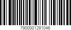 Código de barras (EAN, GTIN, SKU, ISBN): '7900001281046'