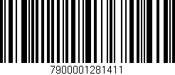 Código de barras (EAN, GTIN, SKU, ISBN): '7900001281411'