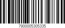 Código de barras (EAN, GTIN, SKU, ISBN): '7900005305335'