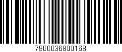 Código de barras (EAN, GTIN, SKU, ISBN): '7900036800168'