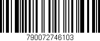 Código de barras (EAN, GTIN, SKU, ISBN): '790072746103'