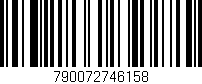 Código de barras (EAN, GTIN, SKU, ISBN): '790072746158'