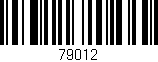 Código de barras (EAN, GTIN, SKU, ISBN): '79012'