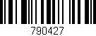 Código de barras (EAN, GTIN, SKU, ISBN): '790427'