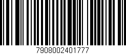 Código de barras (EAN, GTIN, SKU, ISBN): '7908002401777'