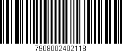 Código de barras (EAN, GTIN, SKU, ISBN): '7908002402118'