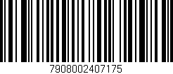 Código de barras (EAN, GTIN, SKU, ISBN): '7908002407175'