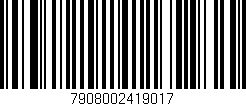 Código de barras (EAN, GTIN, SKU, ISBN): '7908002419017'