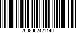 Código de barras (EAN, GTIN, SKU, ISBN): '7908002421140'