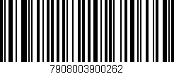Código de barras (EAN, GTIN, SKU, ISBN): '7908003900262'