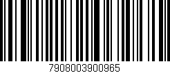 Código de barras (EAN, GTIN, SKU, ISBN): '7908003900965'