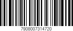 Código de barras (EAN, GTIN, SKU, ISBN): '7908007314720'