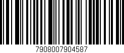 Código de barras (EAN, GTIN, SKU, ISBN): '7908007904587'