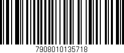 Código de barras (EAN, GTIN, SKU, ISBN): '7908010135718'