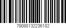 Código de barras (EAN, GTIN, SKU, ISBN): '79080132236102'