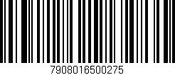 Código de barras (EAN, GTIN, SKU, ISBN): '7908016500275'