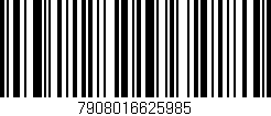 Código de barras (EAN, GTIN, SKU, ISBN): '7908016625985'