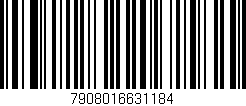 Código de barras (EAN, GTIN, SKU, ISBN): '7908016631184'