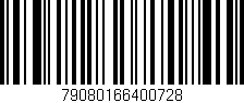 Código de barras (EAN, GTIN, SKU, ISBN): '79080166400728'